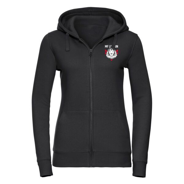 Women's authentic zipped hooded sweatshirt Thumbnail